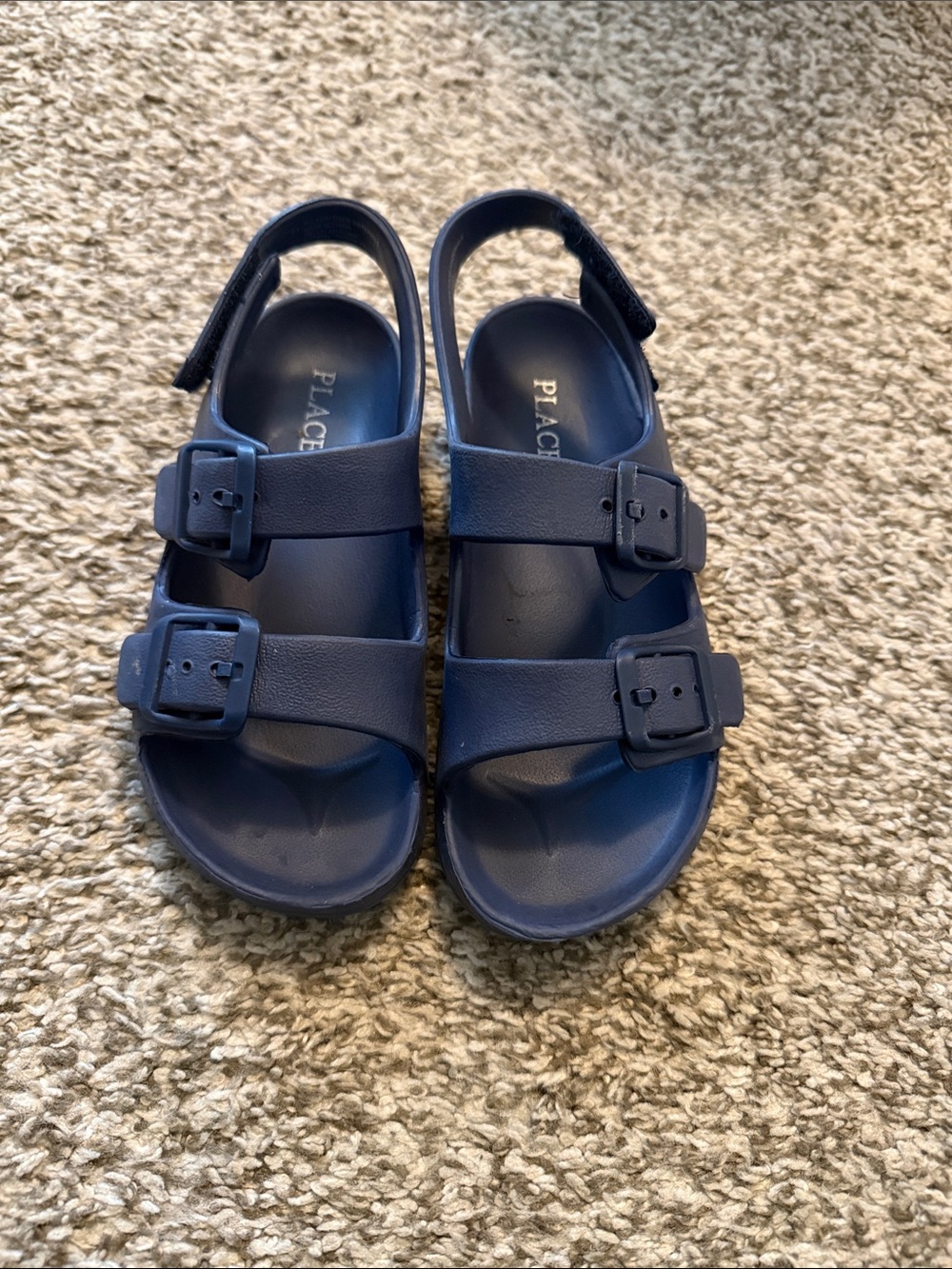 The Children's Place Navy Buckle Strap Kids Sandals boys 11